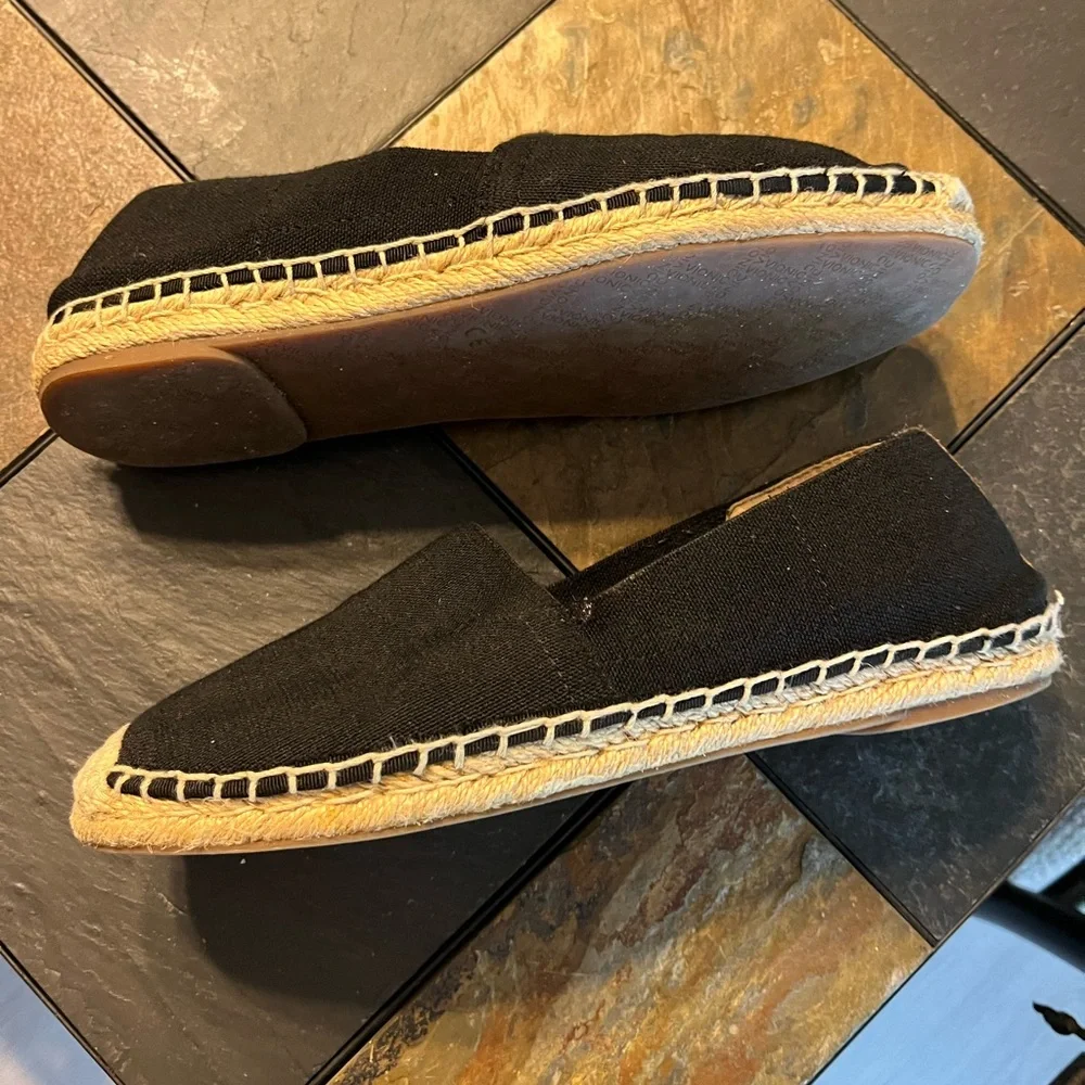 Vionic Black Espadrille Slip-Ons
